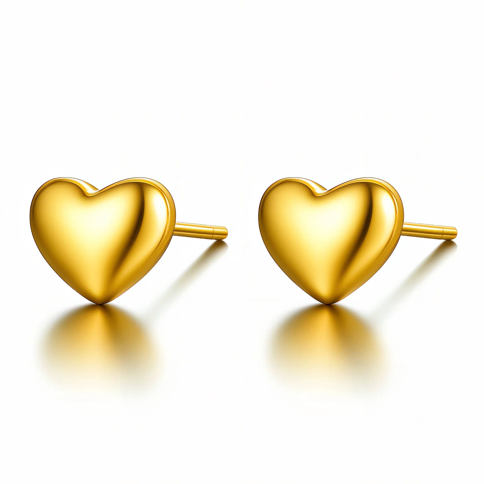 Boucles d'Oreilles Cœurs Lumineux