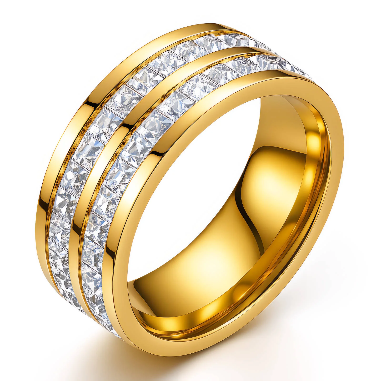 Bague Ajustable Pureté Dorée porté