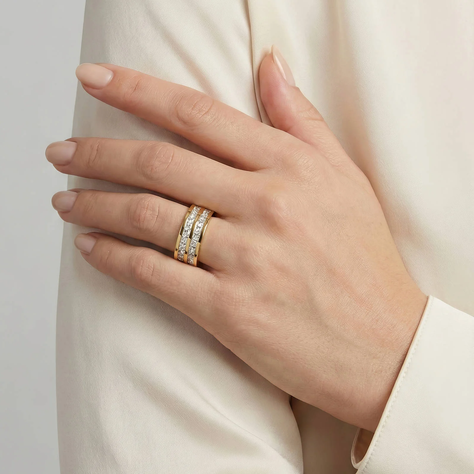 Bague Ajustable Pureté Dorée