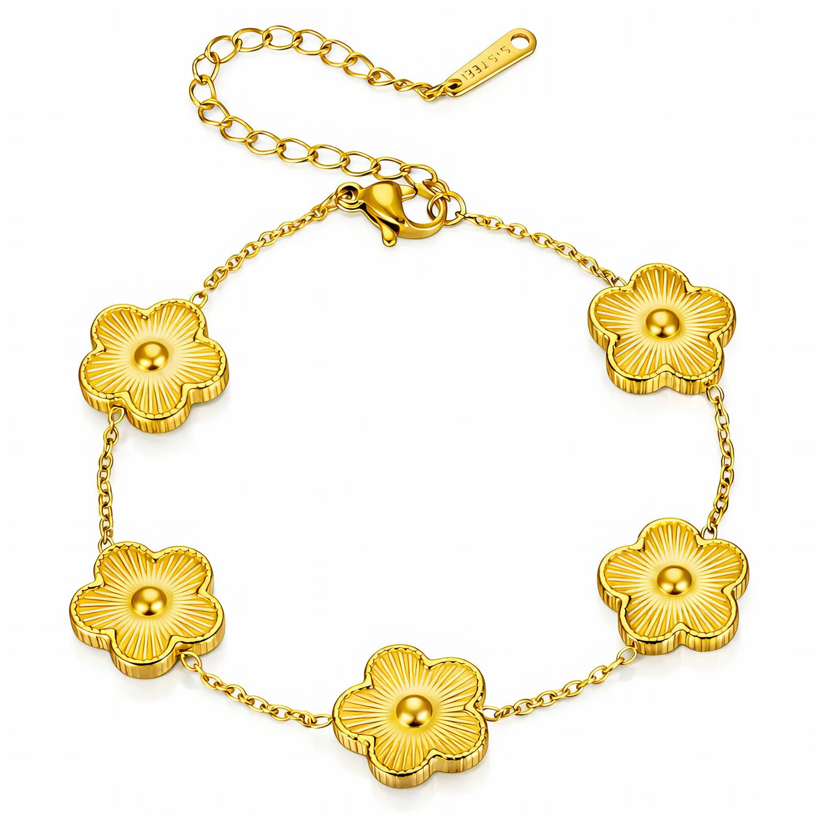 Bracelet Prairie Fleurie Doré