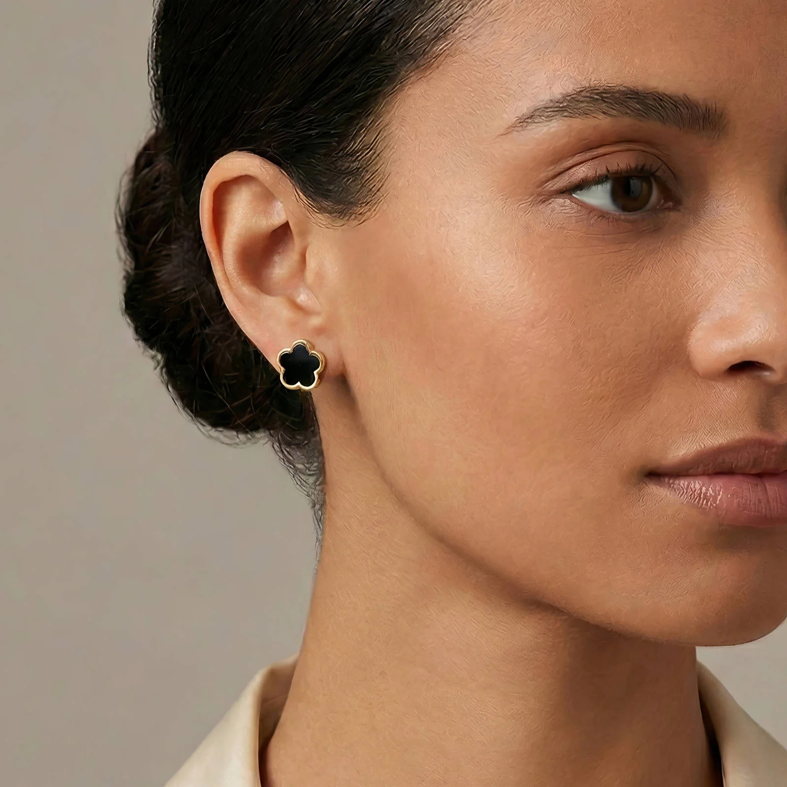 Boucles d'Oreilles Fleurs Scintillantes