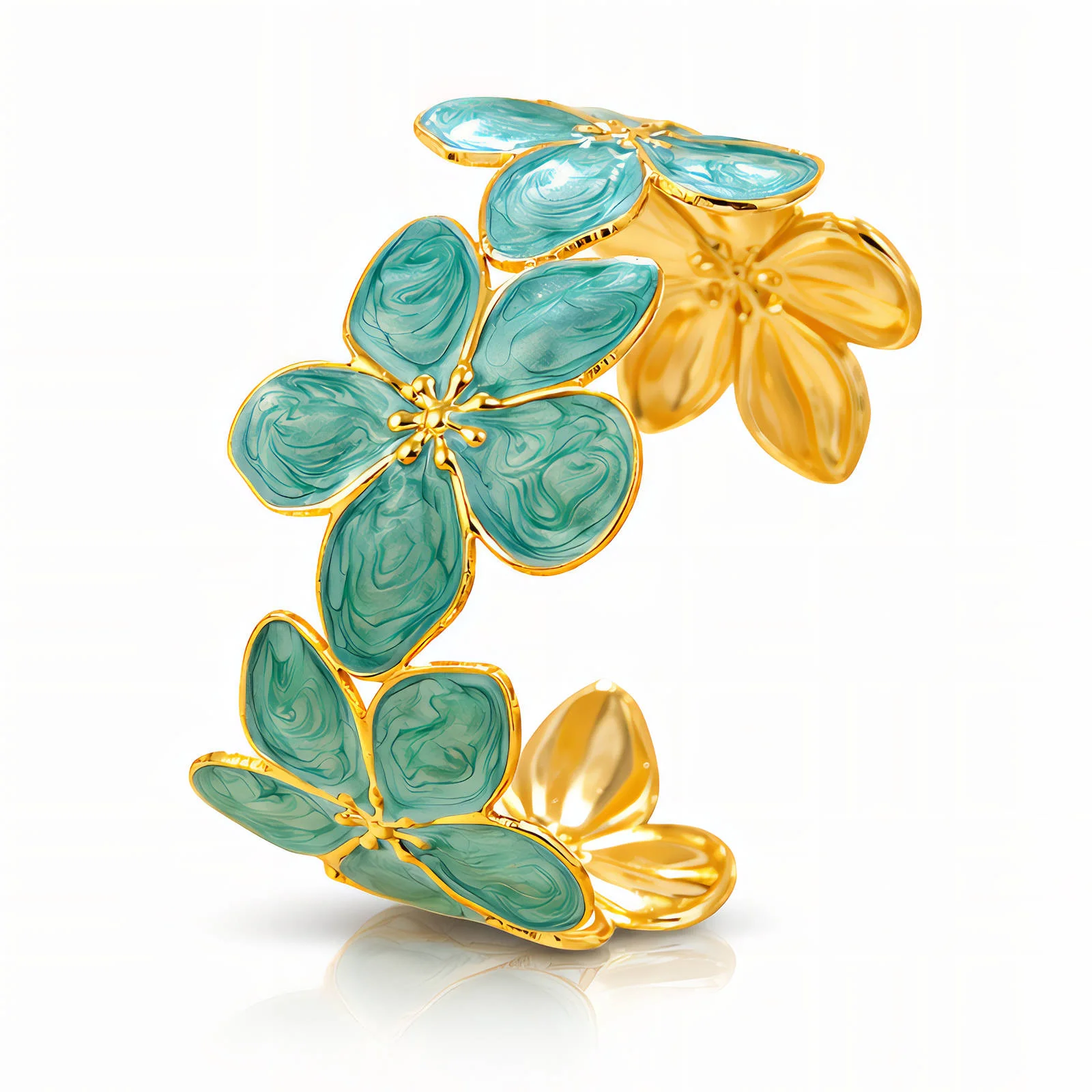 Bracelet Prairie Fleurie Doré