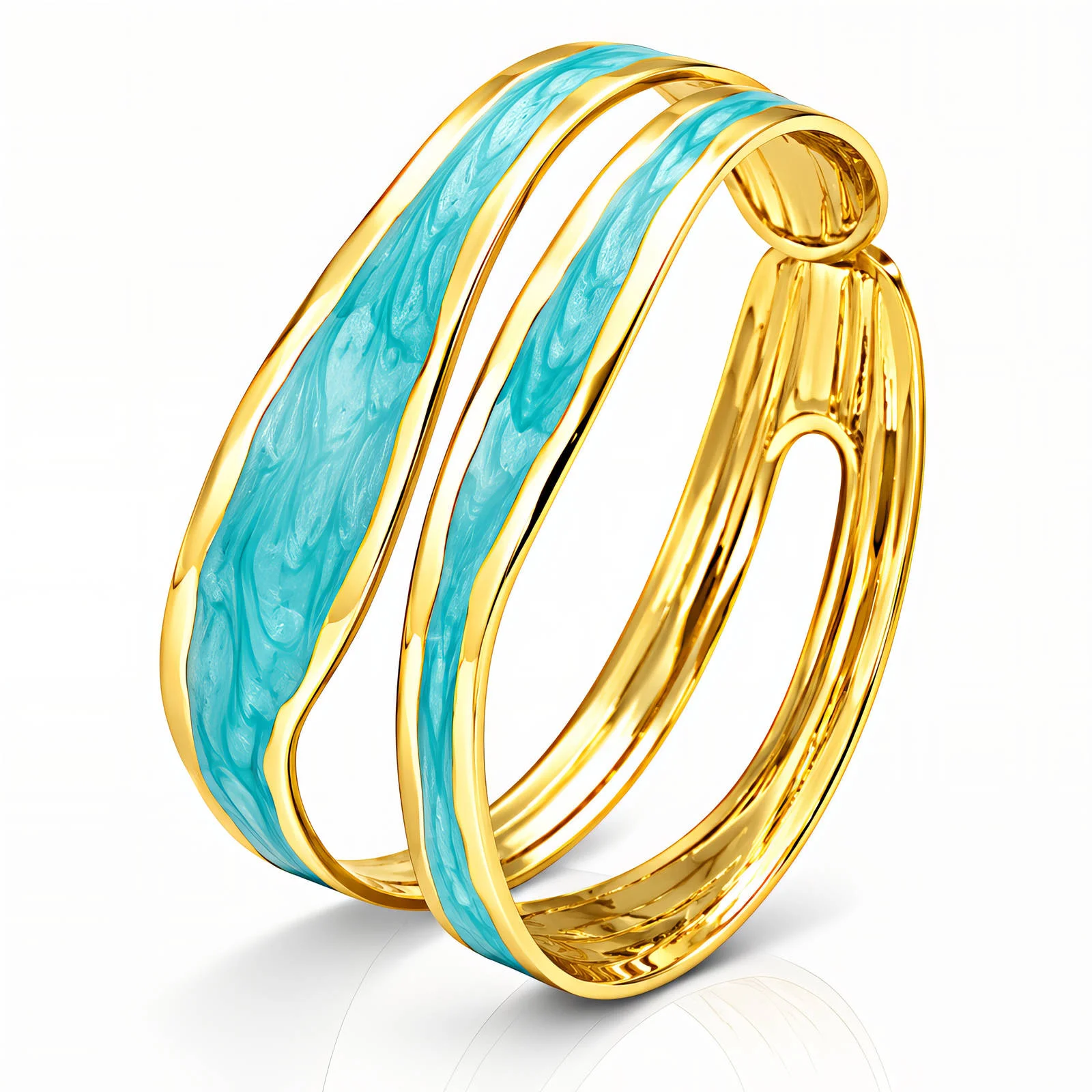 Bracelet Jonc Doré Raffiné